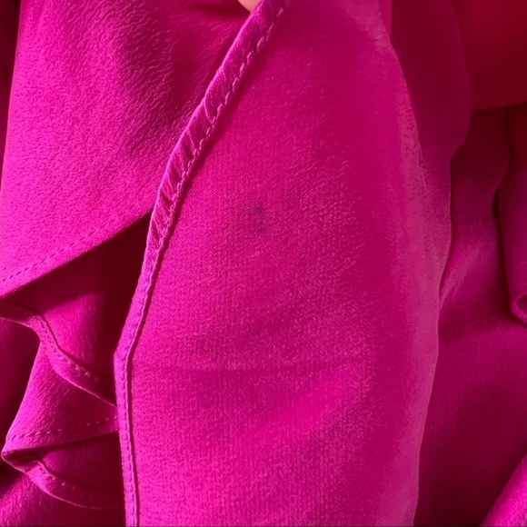 Cynthia Vincent Silk Strapless Ruffle Mini Dress Size 6 - Picture 13 of 15